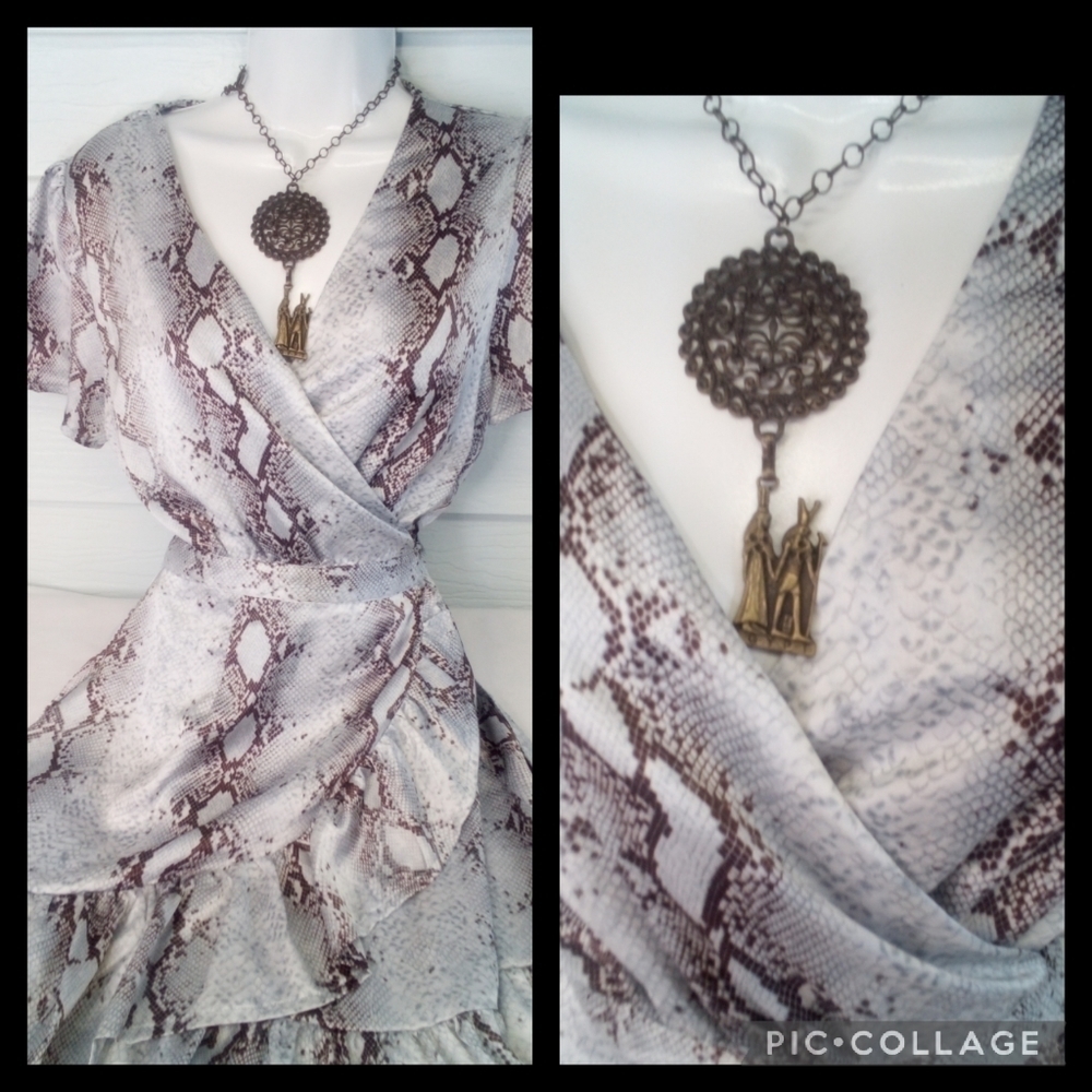 BRONZE Egyptian necklace